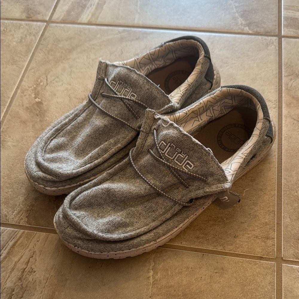 Hey Dude Gray Slip-On Shoes